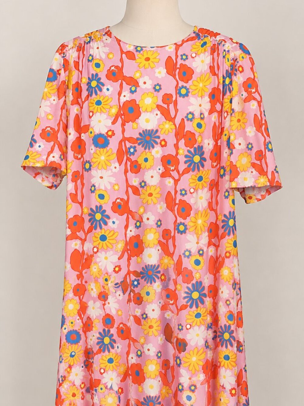 MARNI Made in Italy Floral Short Sleeve Dress Size 38